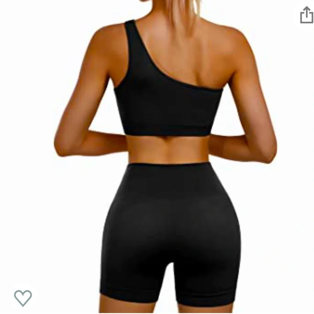 Biker Shorts high Waisted Workout Shorts - Picture 3 of 5